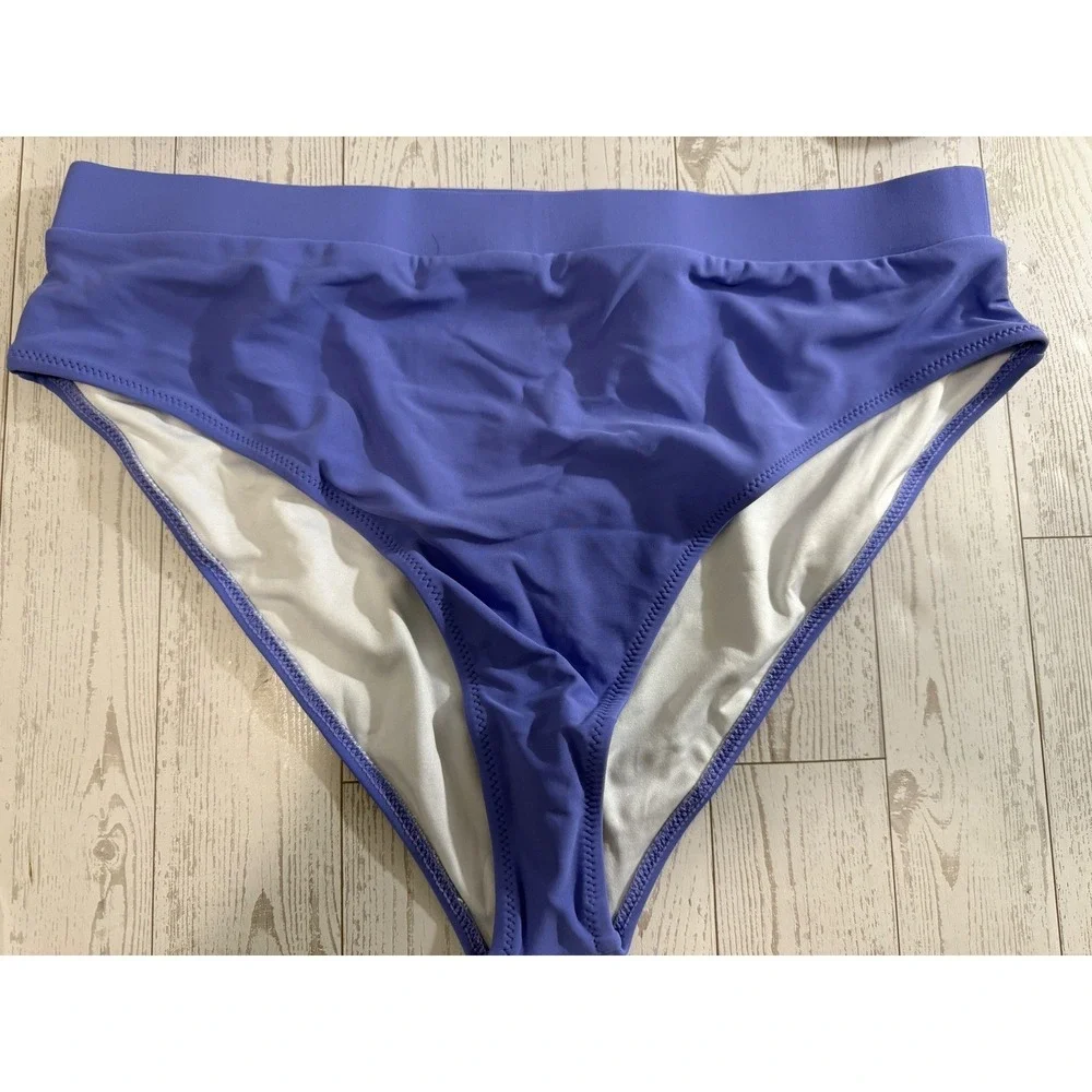 ZINPRETTY XL Purple High Waist Bikini Swimsuit‎